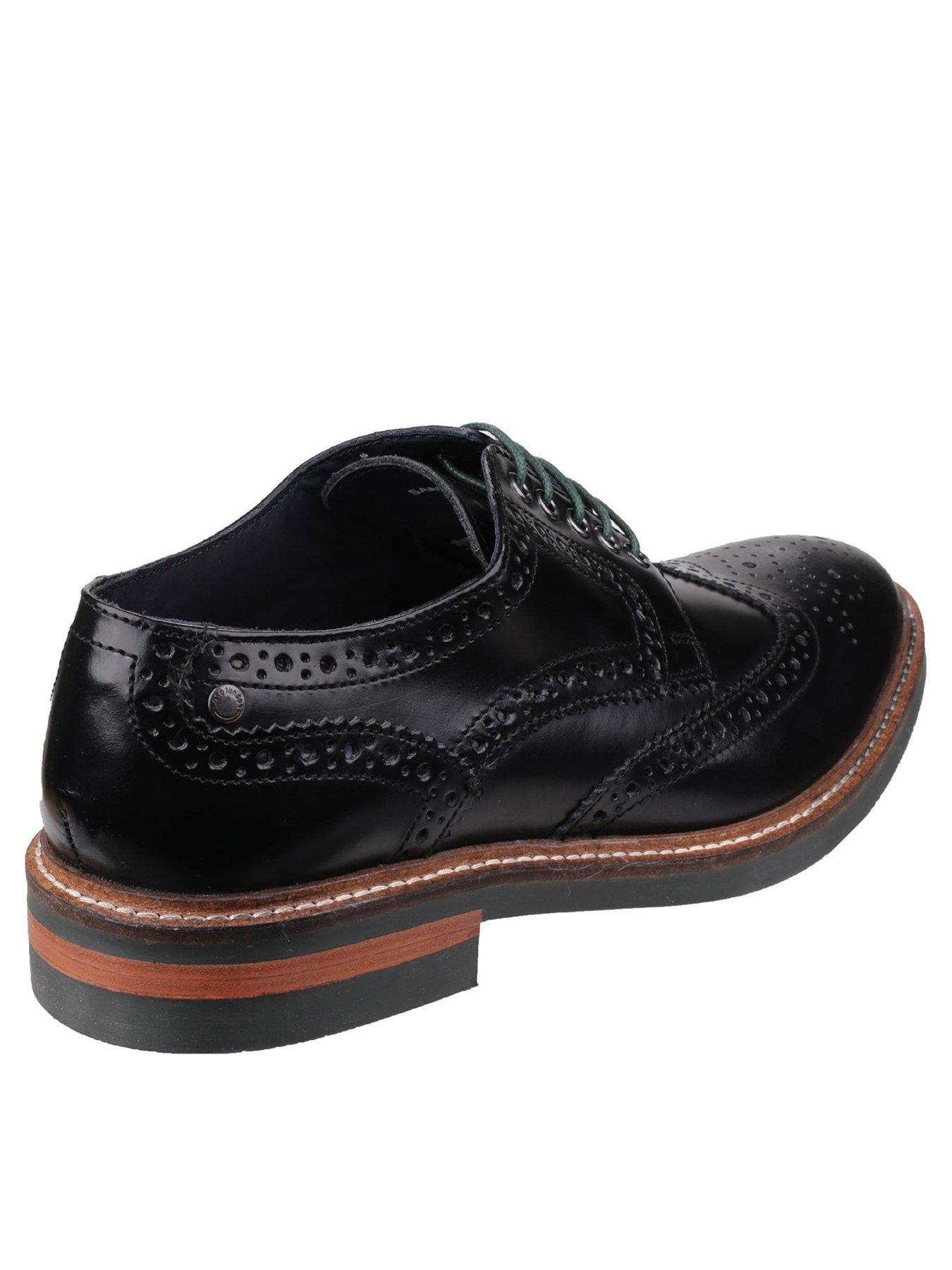 Image 2 of 4 of Base London Woburn Brogue Shoe - Black