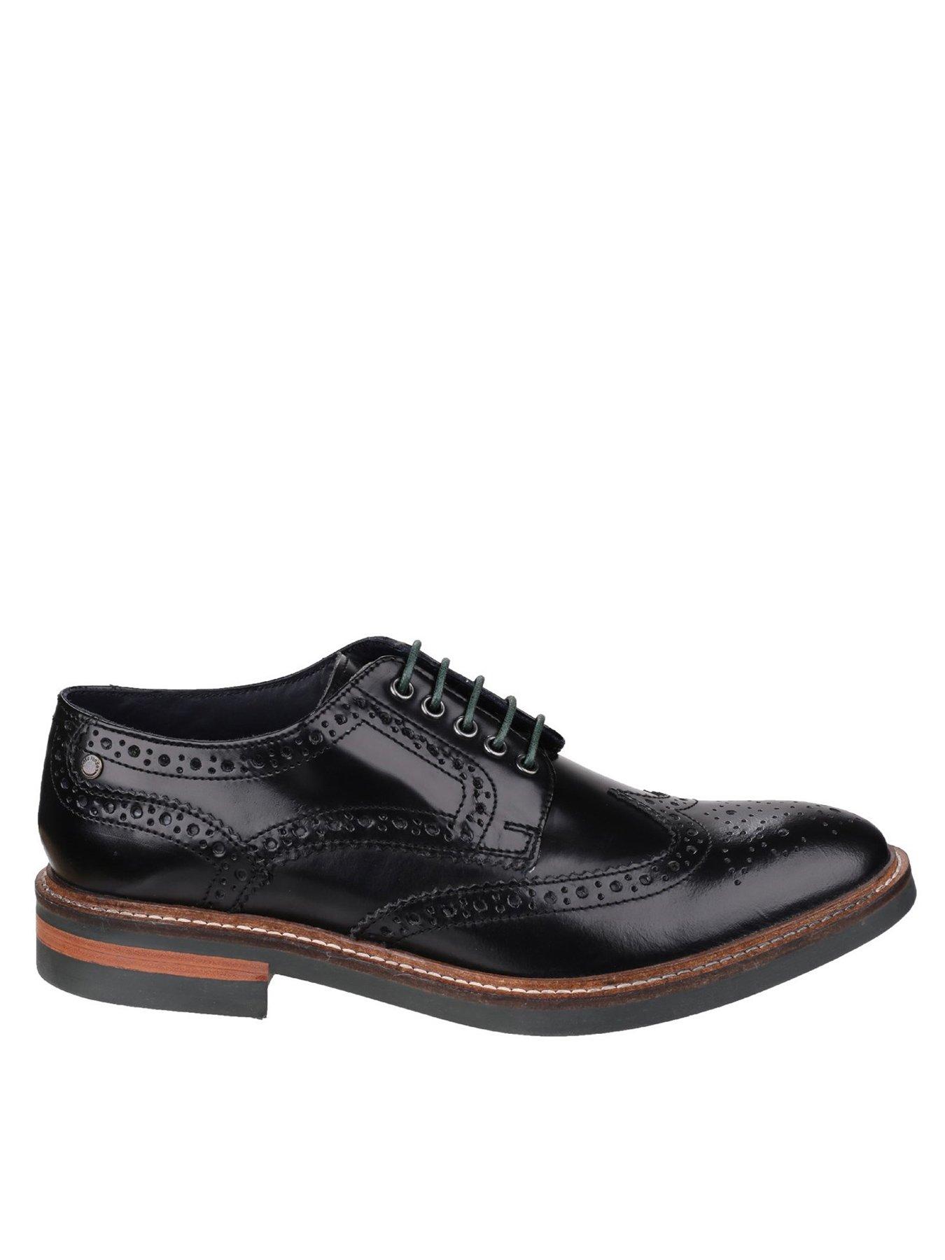 Image 3 of 4 of Base London Woburn Brogue Shoe - Black