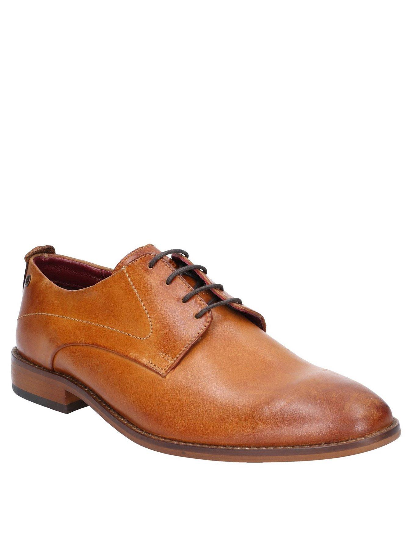 Image 1 of 4 of Base London Script Washed Leather Lace Up Shoe