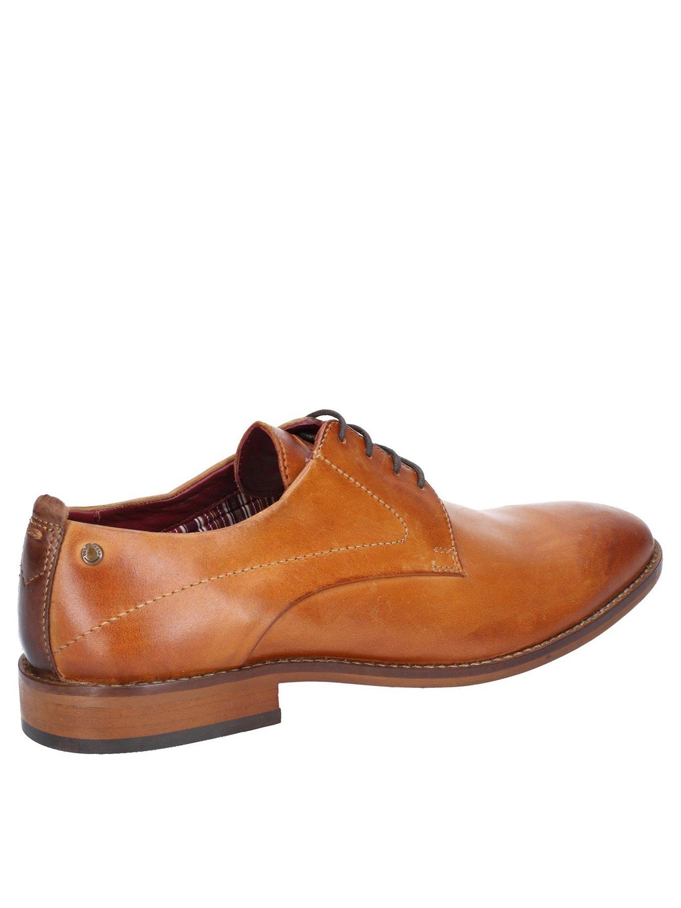 Image 2 of 4 of Base London Script Washed Leather Lace Up Shoe