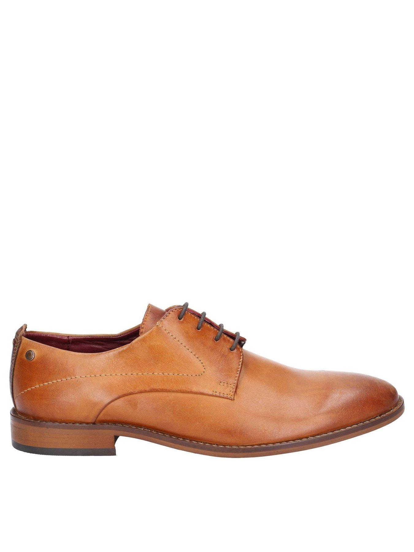 Image 3 of 4 of Base London Script Washed Leather Lace Up Shoe