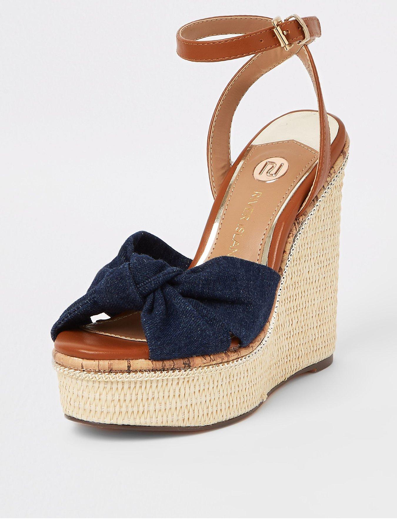 tan wedges river island