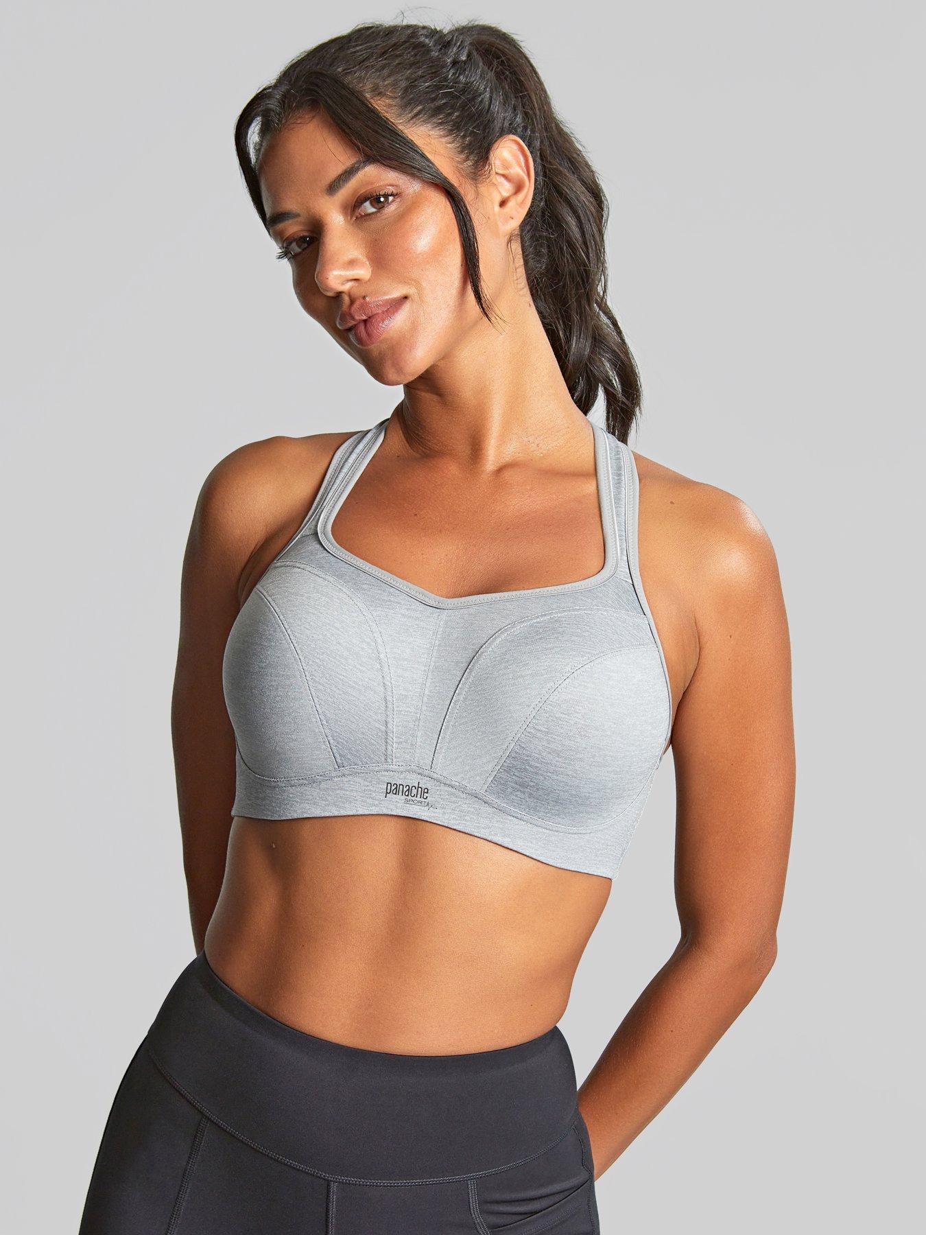 undefined Panache 'Power' Wired Sport Bra - Grey Marl