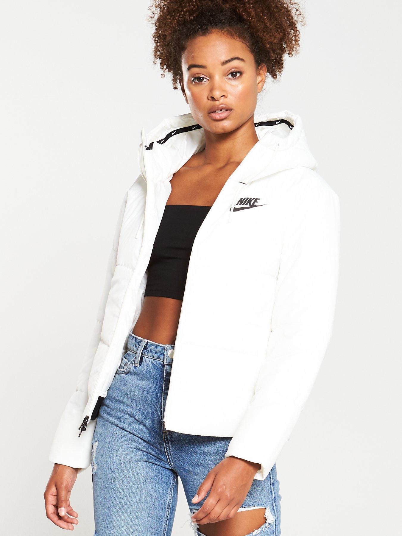 Nike Classic Padded Jacket With Hood In White Lyst, 48% OFF
