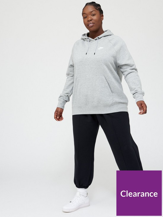 back image of nike-nsw-essential-oth-hoodie-curve-dark-grey-heather