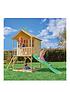  image of tp-hill-top-wooden-tower-playhouse-with-slide