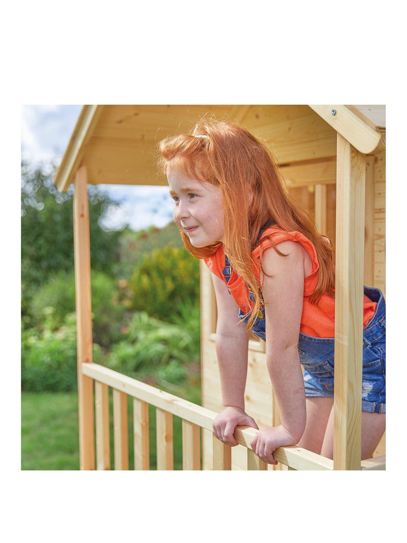 Image 2 of 6 of TP Hill Top Wooden Tower Playhouse with Slide