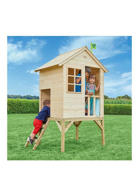 front image of tp-sunnyside-wooden-tower-playhouse