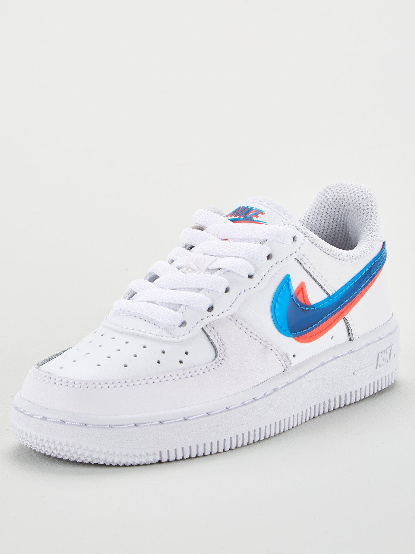 nike red white and blue trainers