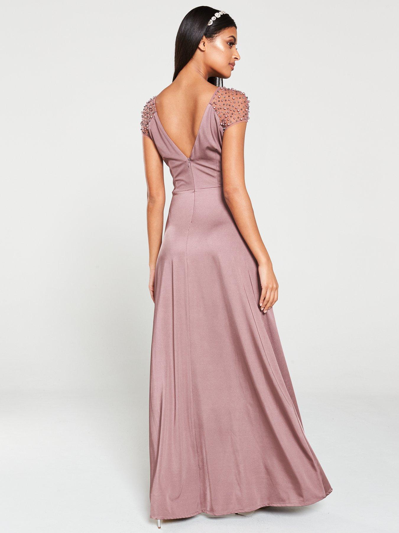 mink maxi dress