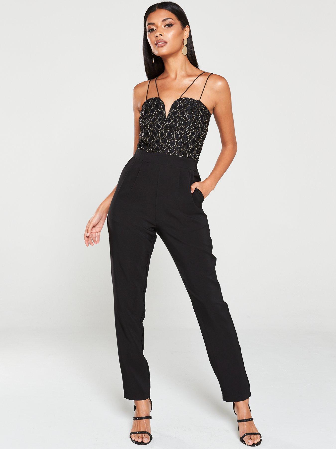 little mistress black jumpsuit