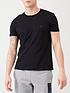 image of emporio-armani-bodywear-two-pack-cotton-regular-fit-t-shirts-black