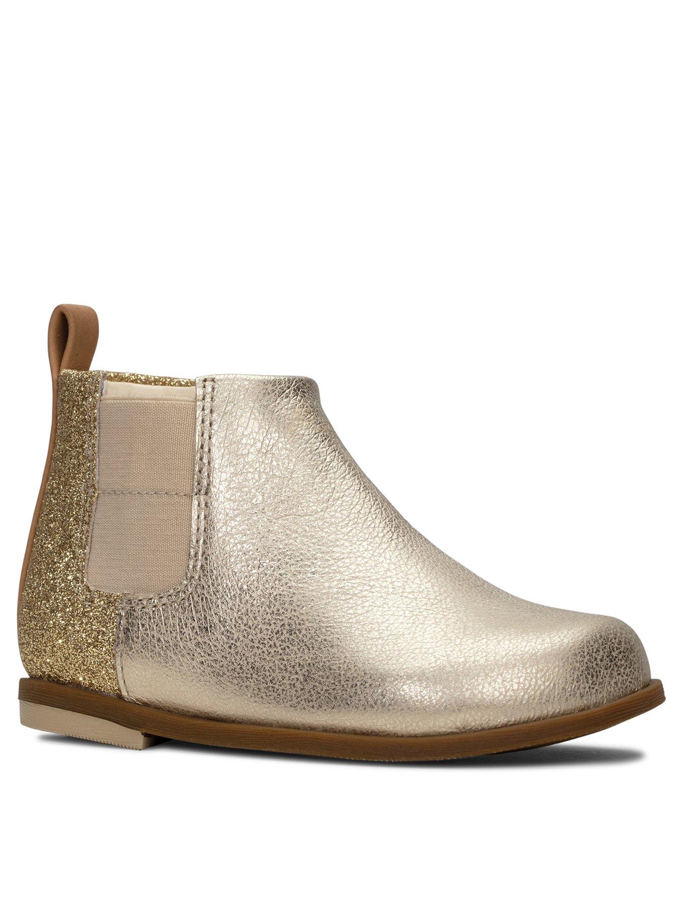 clarks gold boots 