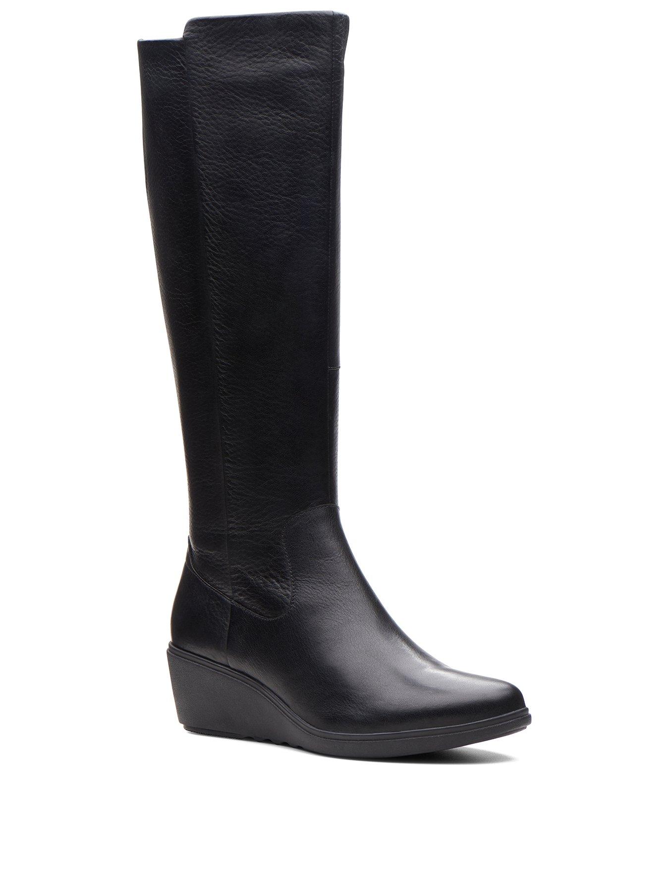 clarks un tallara esa wedge boot