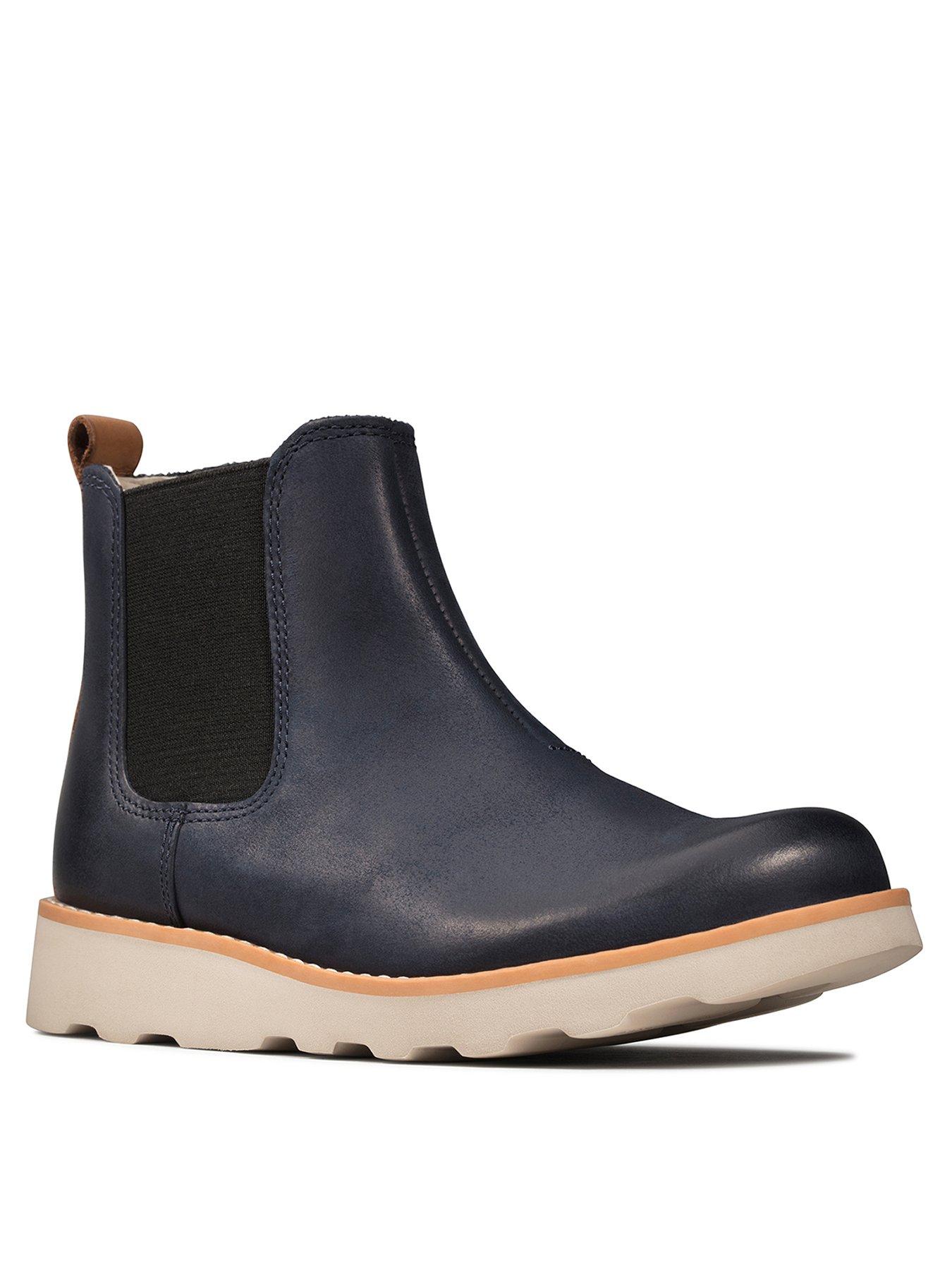 clarks boys chelsea boots