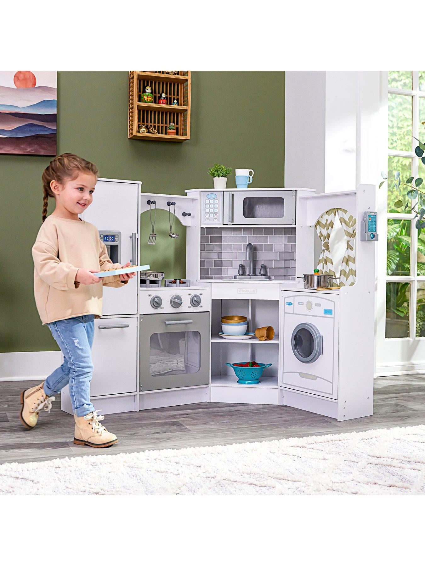 Kidkraft Ultimate Corner Play Kitchen with Light and Sound littlewoods