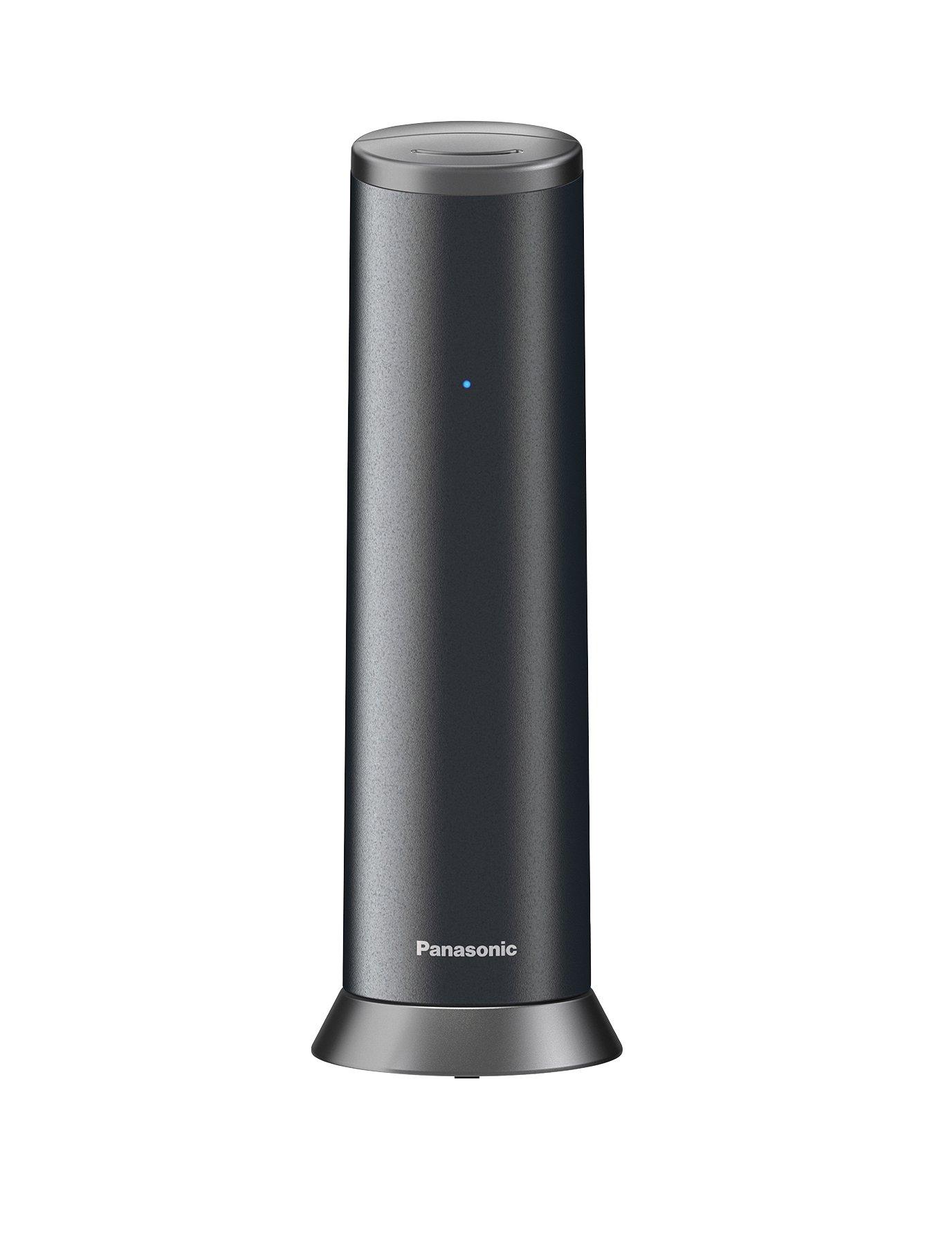  image of panasonic-kx-tgk220em-digital-cordless-telephone-with-15-inch-lcd-screen-nuisance-call-blocker-and-answering-machine-single-dect-graphite-grey