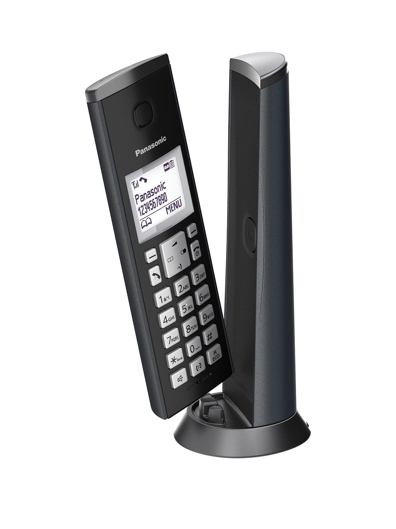  image of panasonic-kx-tgk220em-digital-cordless-telephone-with-15-inch-lcd-screen-nuisance-call-blocker-and-answering-machine-single-dect-graphite-grey