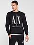 armani-exchange-large-embroidered-logo-sweatshirt-blackfront