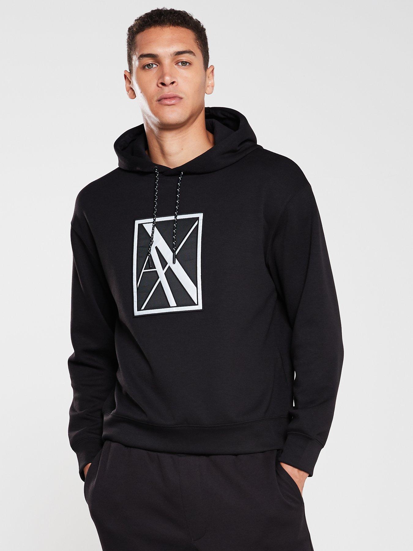 armani exchange reflective hoodie