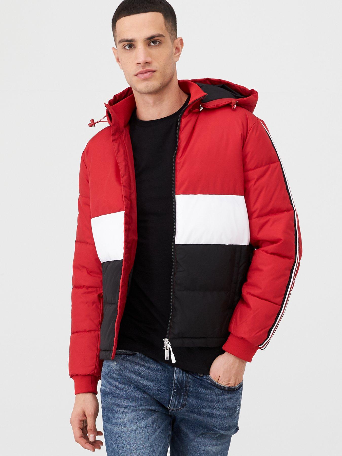 armani padded coat mens