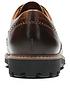  image of clarks-batcombe-wing-shoes-dark-tan