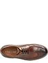  image of clarks-batcombe-wing-shoes-dark-tan