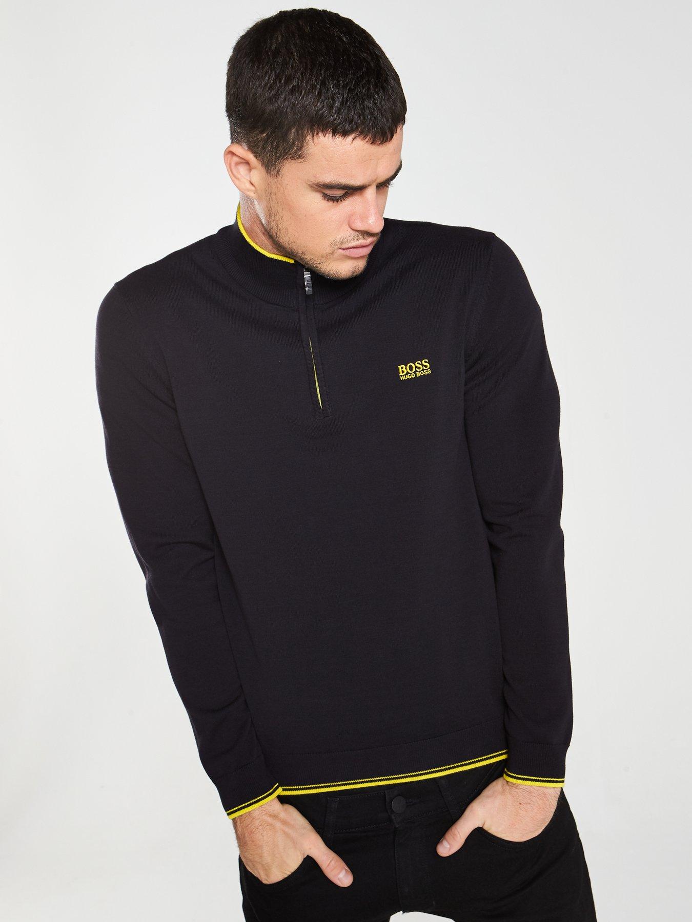 boss zimex zip neck sweater