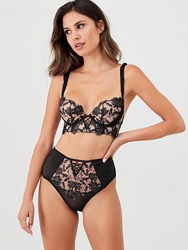 Ann Summers   Cecile Update Non Padded Bra - Black/Nude