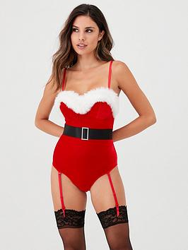 Ann Summers   Sexy Santa Velvet Body - Red