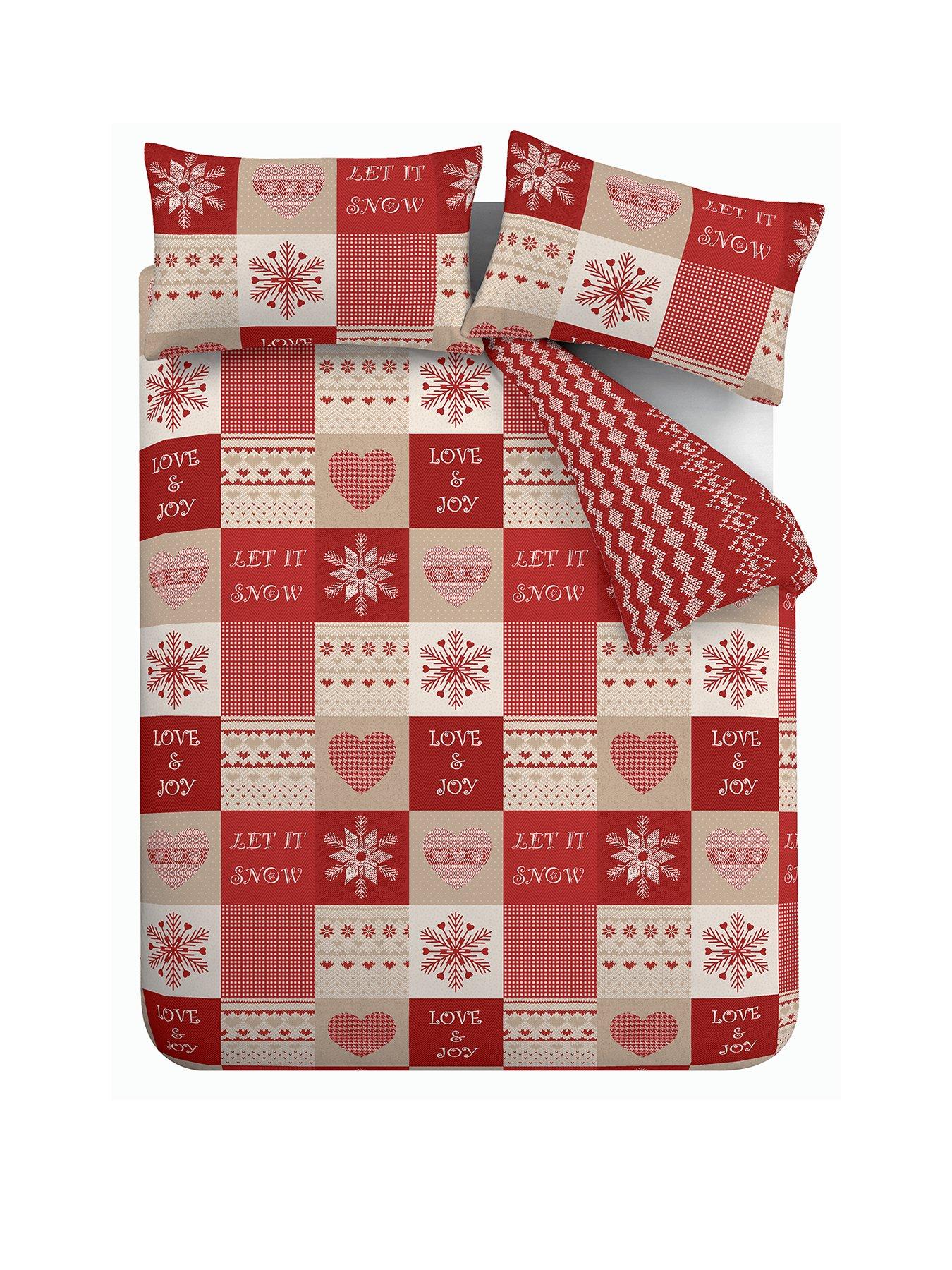 Image 2 of 7 of Catherine Lansfield Let It Snow Christmas Duvet Set