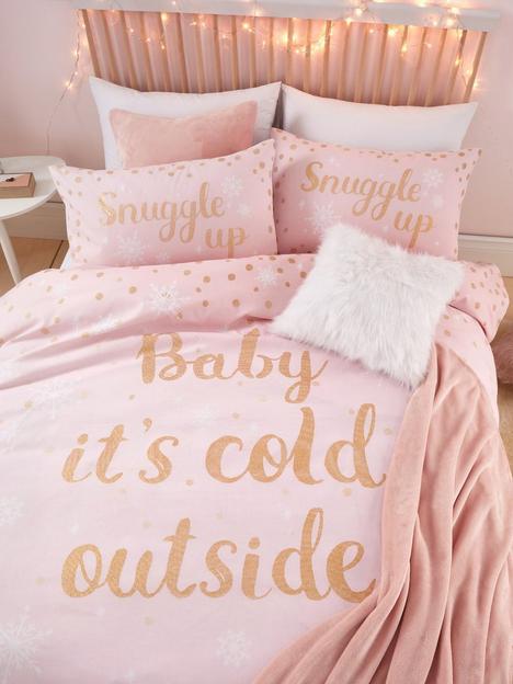 catherine-lansfield-baby-its-cold-outside-christmas-duvet-cover-set-pink