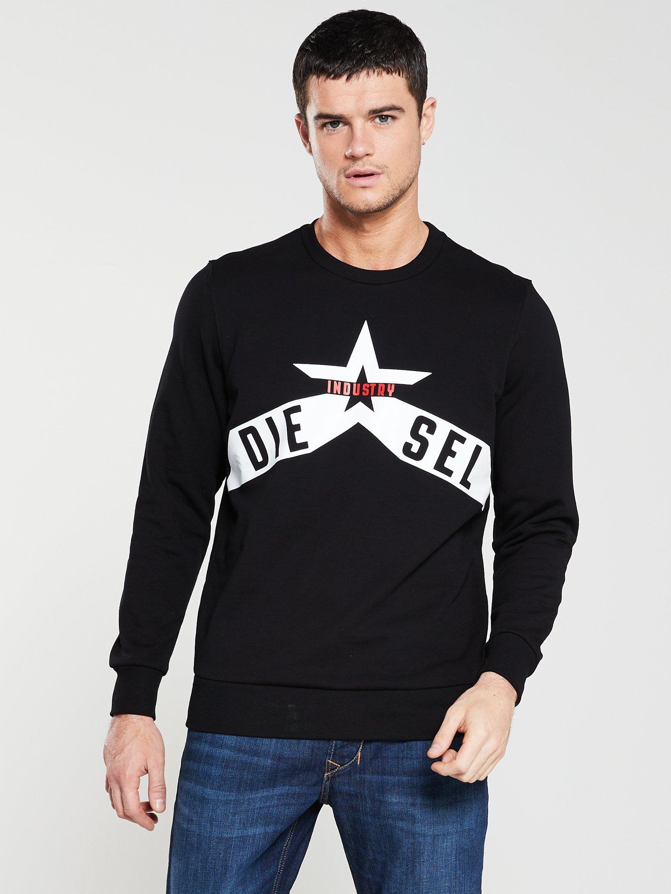 diesel sweatshirt black