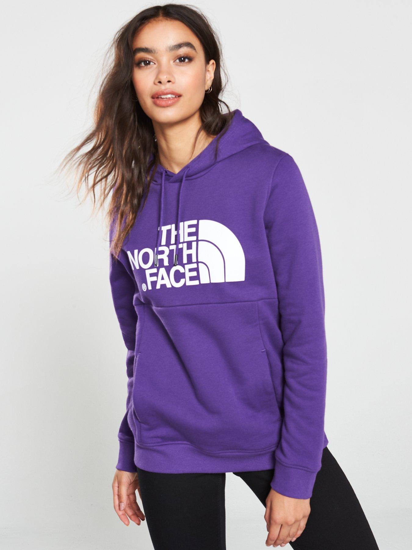womens purple north face hoodie