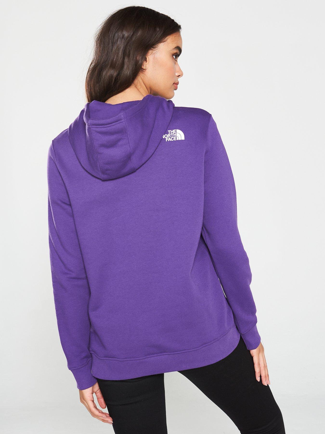 the north face hoodie purple