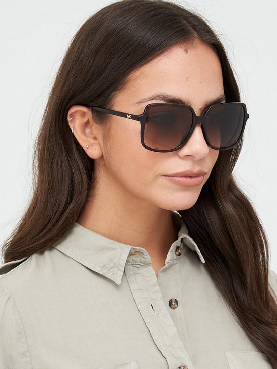 front image of michael-kors-isle-of-palms-square-sunglasses-new-tort