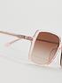  image of michael-kors-isle-of-palms-square-sunglasses-transparent-pink