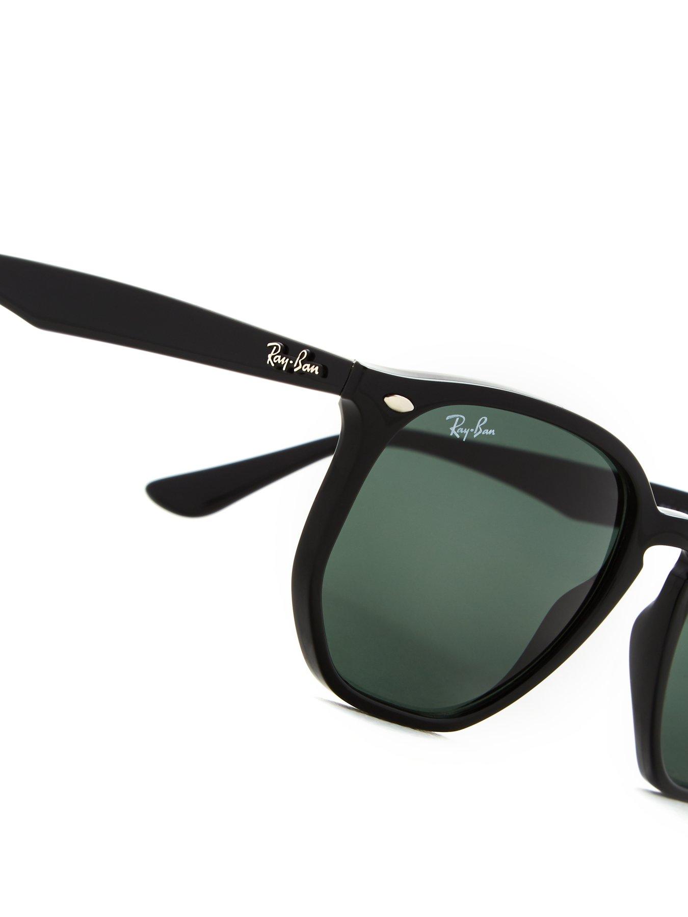 Image 2 of 4 of Ray-Ban Dark Frame Sunglasses - Black/Green