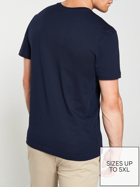 stillFront image of lacoste-sportswear-small-logo-t-shirt-navy