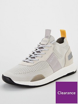 BOSS Titanium Runn Trainers - Grey | littlewoods.com