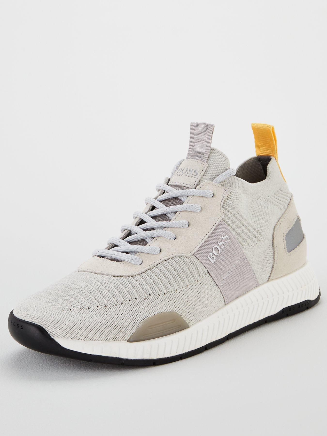 hugo boss titanium trainers grey