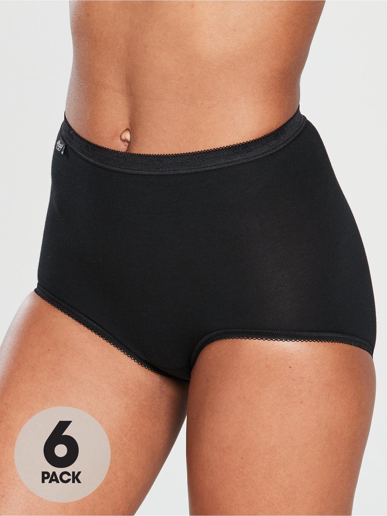 undefined 6 Pack Maxi Briefs - Black