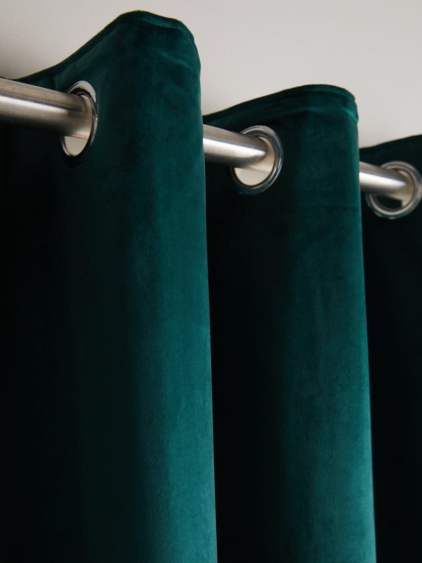  image of very-home-thermal-velour-eyelet-lined-curtains