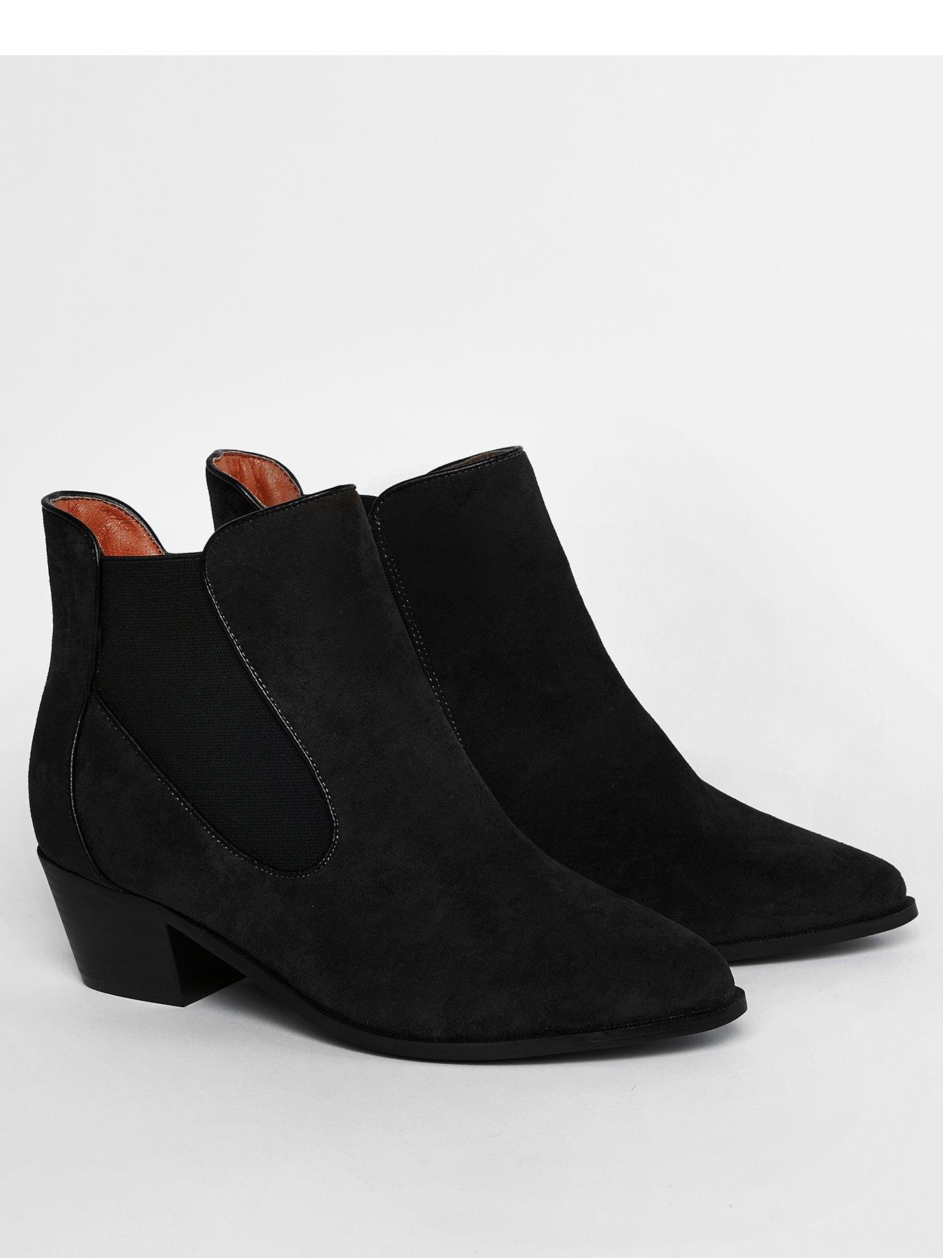 evans wide fit ankle boots