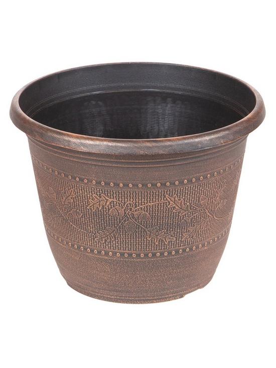 stillFront image of pair-of-acorn-planters-round-10-inch