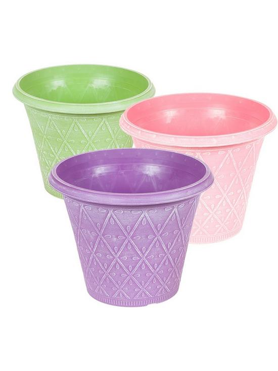 front image of set-of-3-prisma-12inch-pastel-coloured-planters