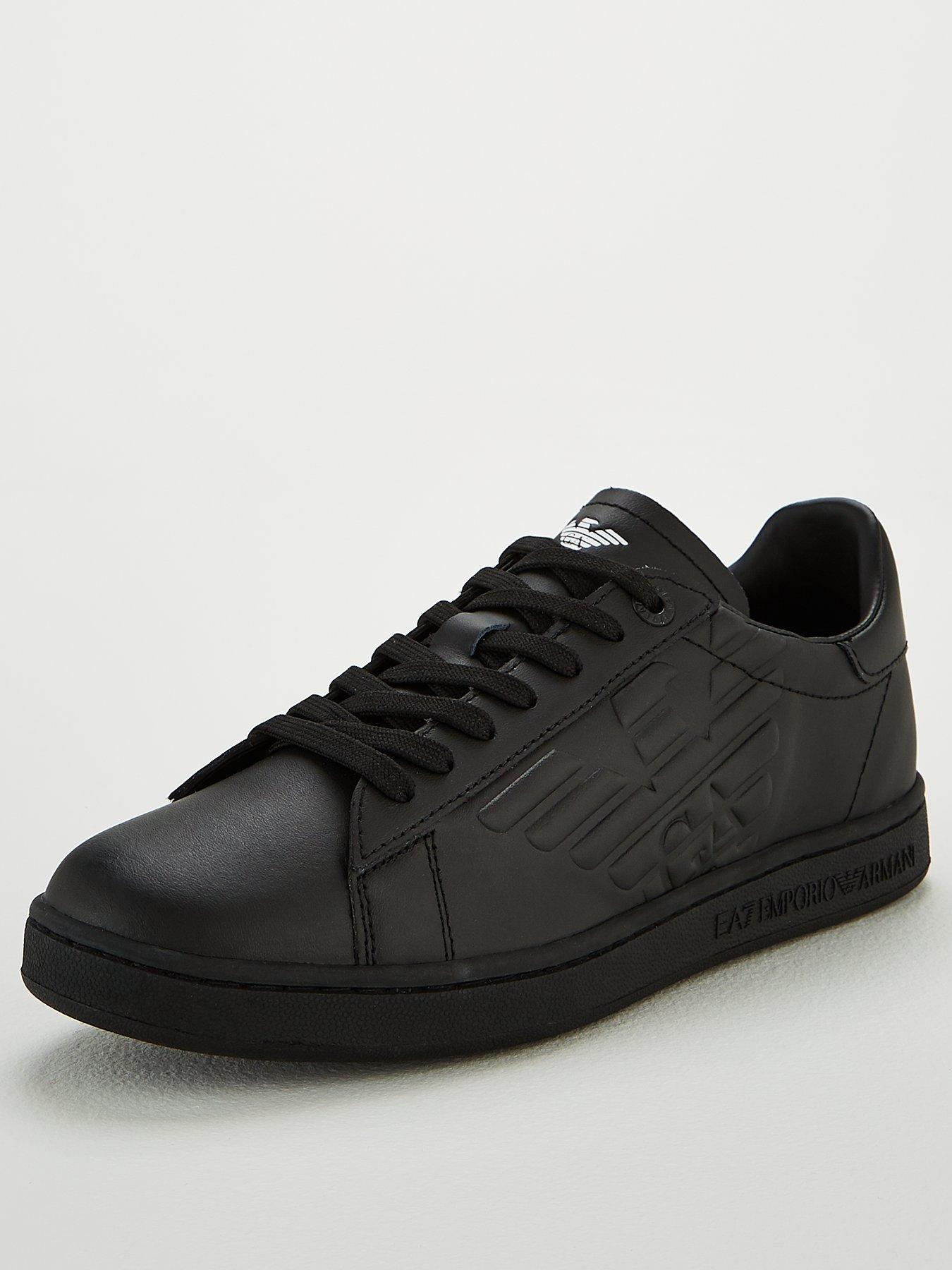 emporio armani trainers black