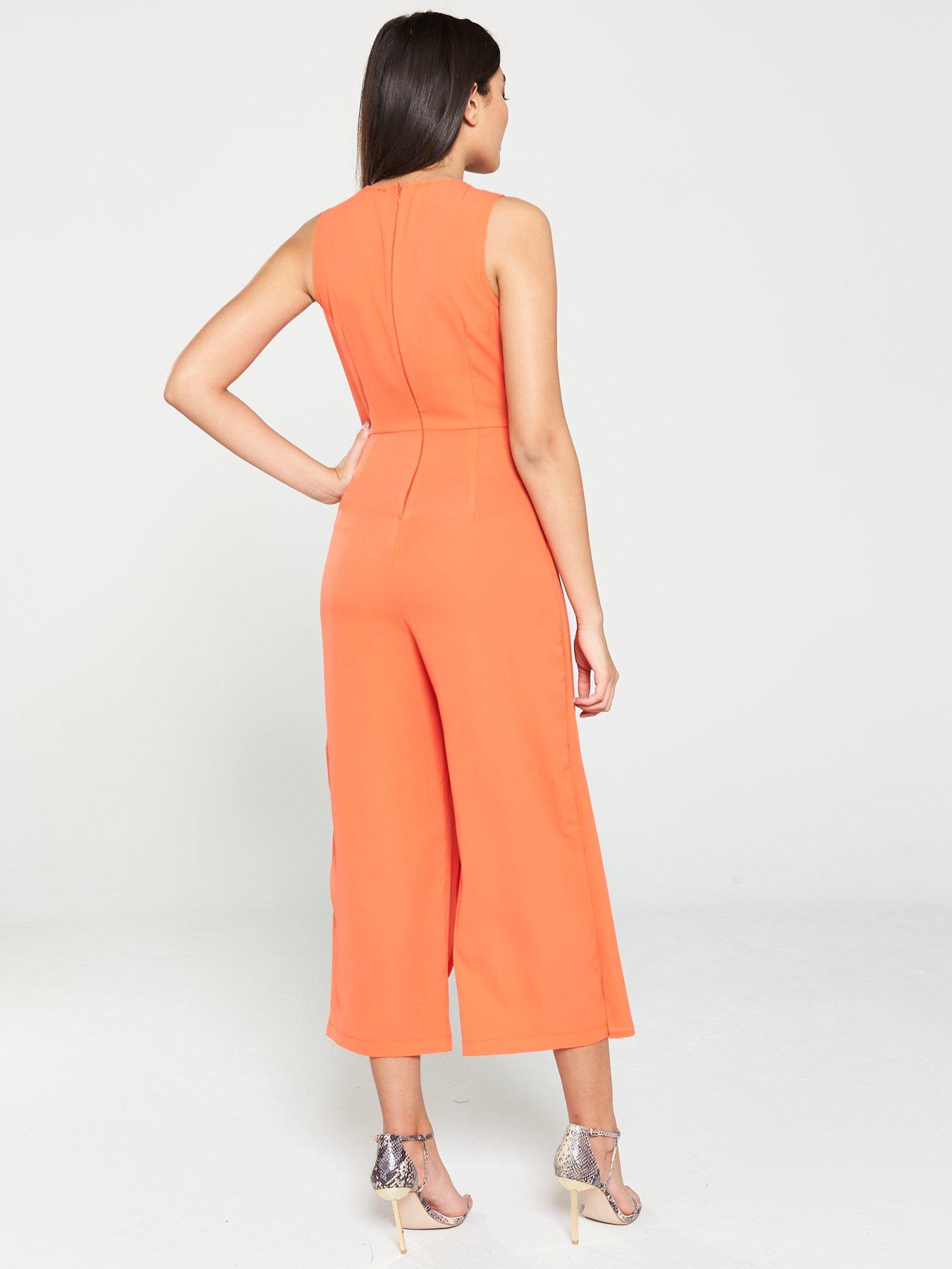 ax paris orange jumpsuit