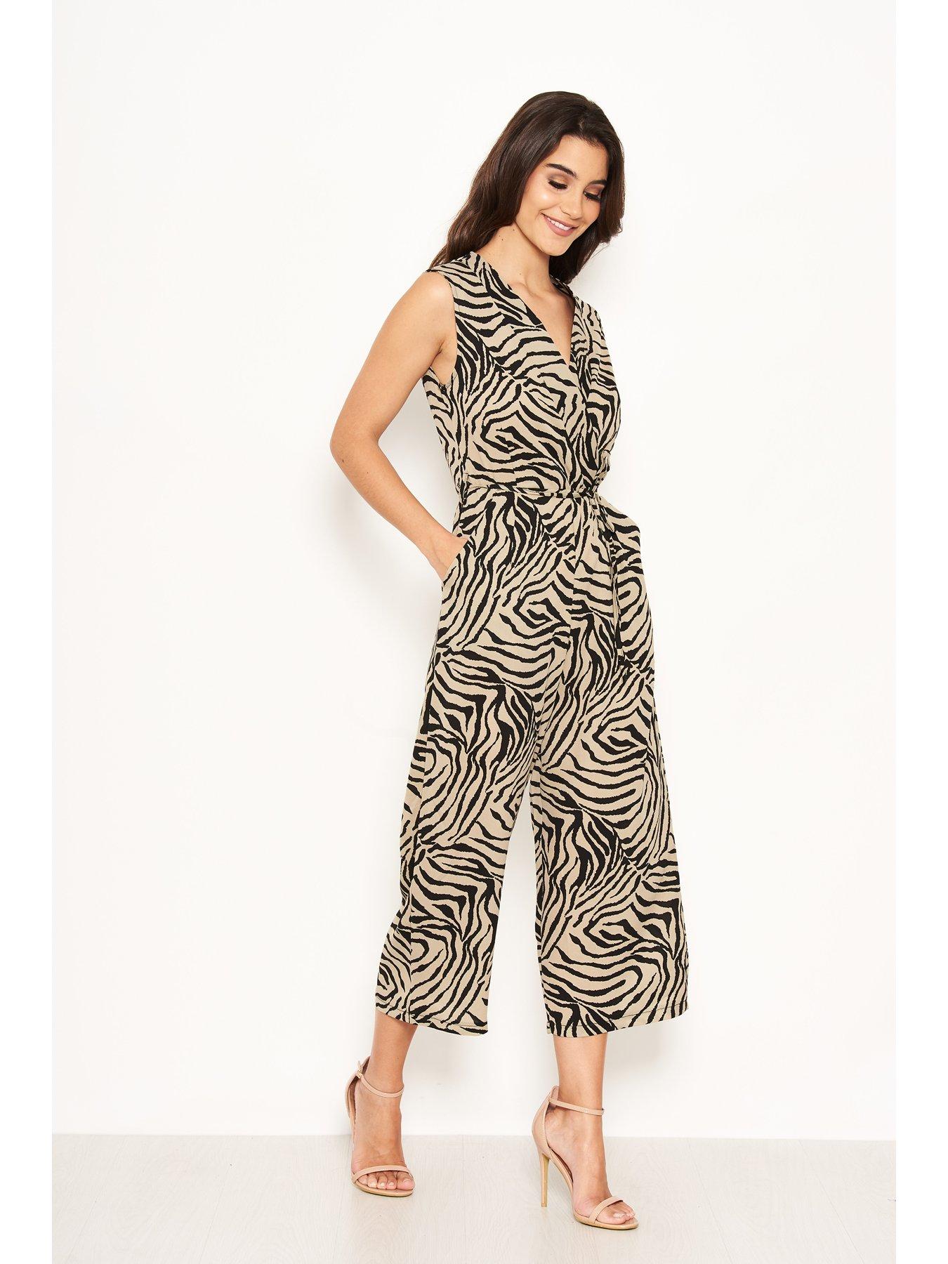 khaki leopard print jumpsuit