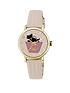  image of radley-pink-and-gold-detail-dog-in-basketnbsppink-leather-strap-ladies-watch